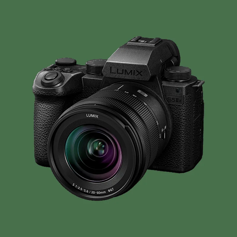 Panasonic Lumix S5IIX + S 20-60MM F3.5-5.6, 24,2 MP, 12000 x 8000 pixlar, CMOS, 6K Ultra HD, Pekskärm, Svart