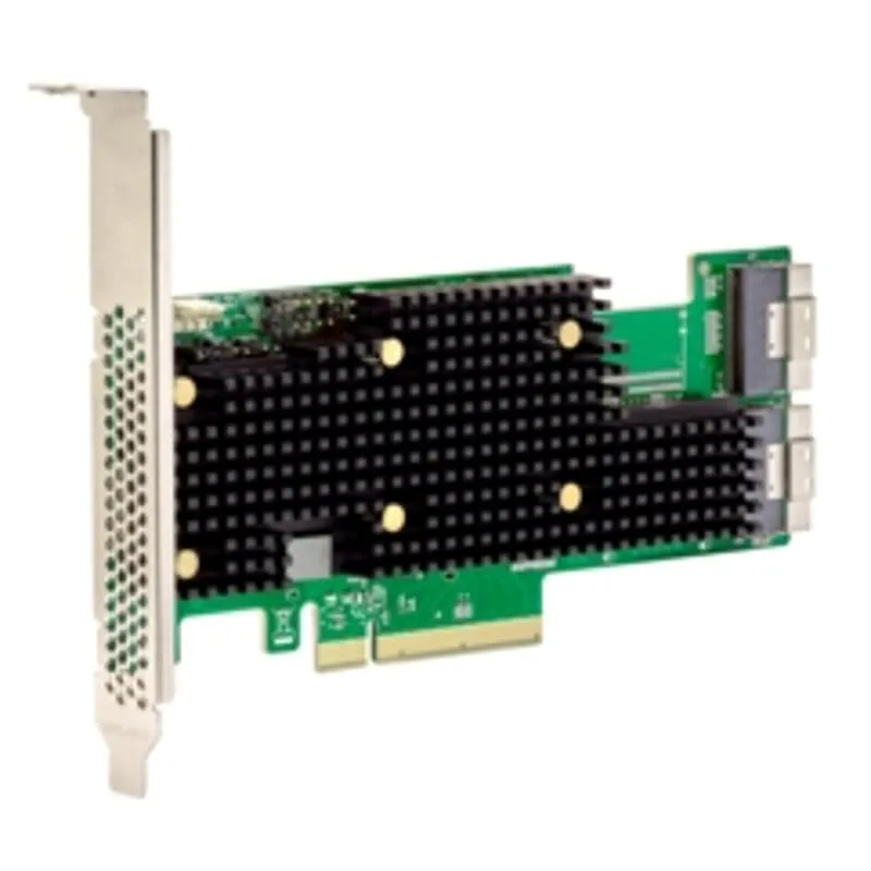 BCM HBA 9600-16i SAS/SATA/NVMe nätverkskort/adapters Intern SFF-8654