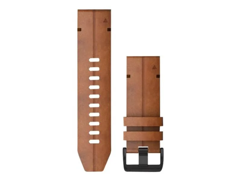Garmin Quick Release armband 26 mm läder, kastanjebrun