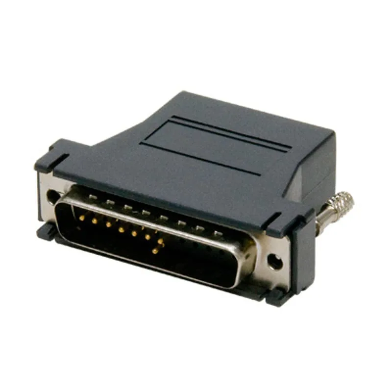 kabelomvandlare (hane/hona) DB-25 Svart