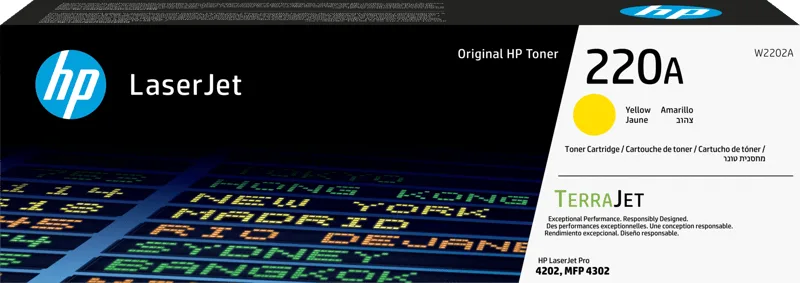HP 220A - gul - original - LaserJet - tonerkassett (W2202A)
