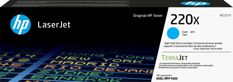 HP 220X cyan LaserJet-originaltonerkassett