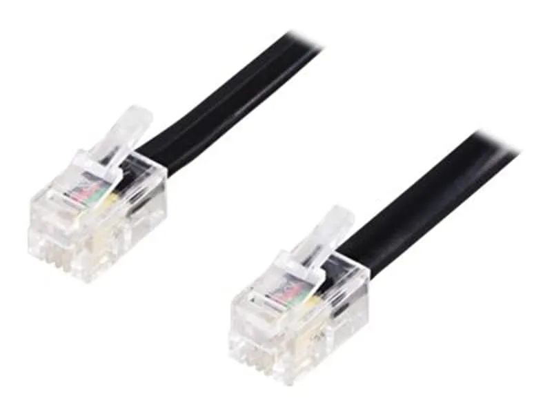 Delta co Modular Cable 4p4c Rj9/rj10/rj22 M-m