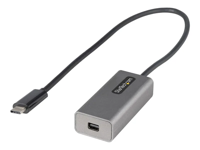 StarTech.com USB C to Mini DisplayPort Adapter, 4K 60Hz USB-C to mDP Adapter Dongle, USB Type-C to M
