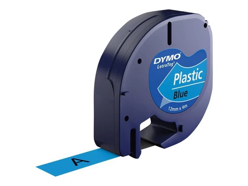 DYMO LetraTag Band, 12 mm brett, 4 m långt, plast, röd