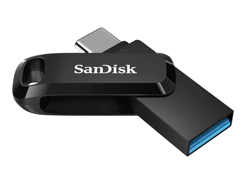SanDisk Ultra Dual Drive Go 512 GB USB 3.2 Gen 1 USB-C/USB-A USB-minne Svart