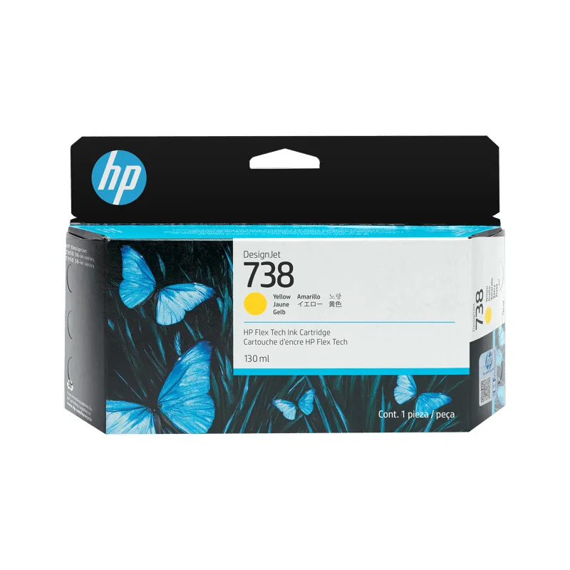 HP Bläck Gul 738 130ml