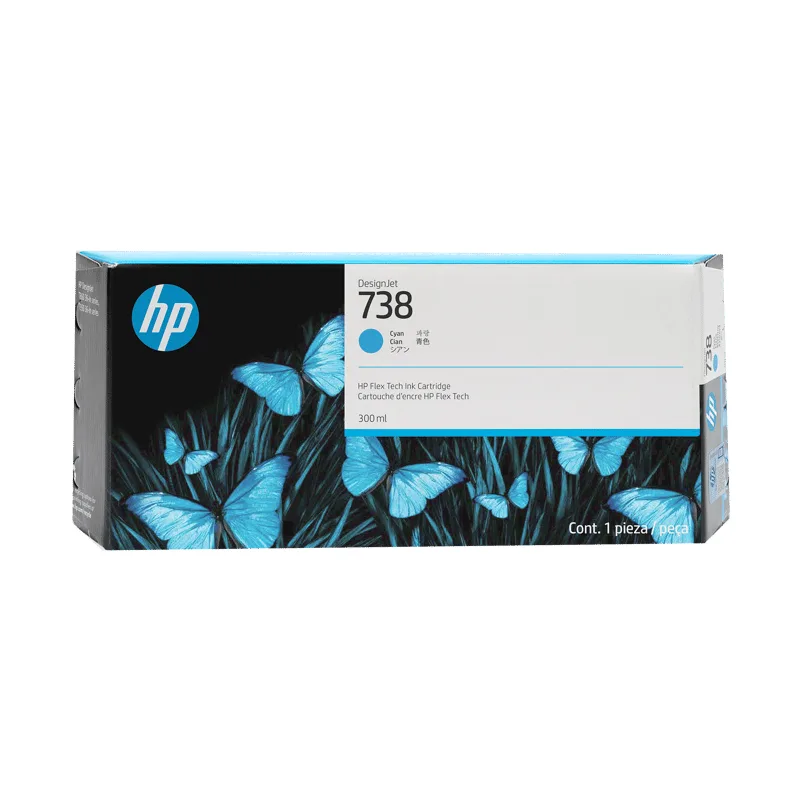 HP Bläck Cyan 738 300ml