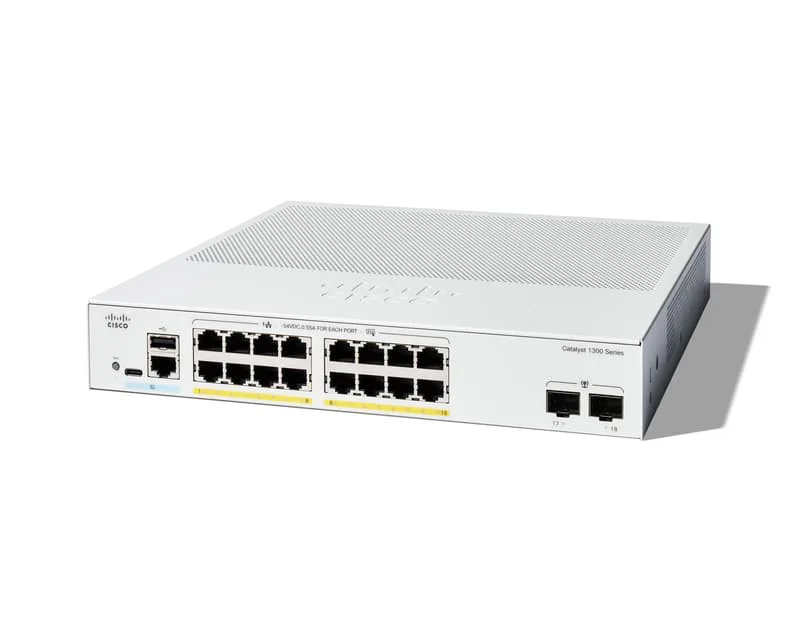 Catalyst C1300 Managed 16x1GbE 2xGbE SFP PoE 120W Switch