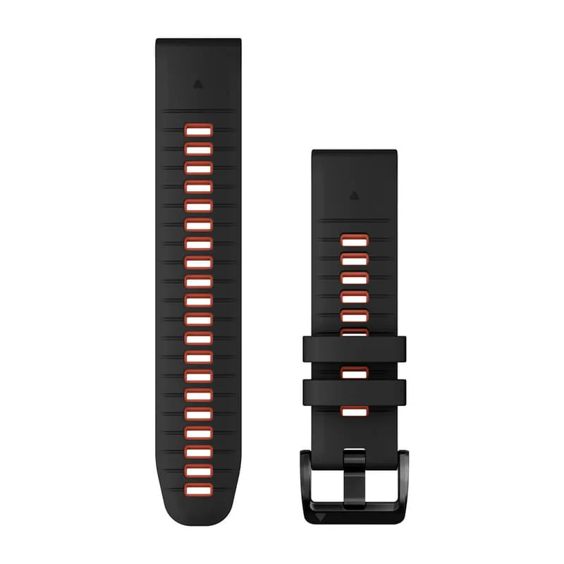 QuickFit Band Svart, Röd Silikon