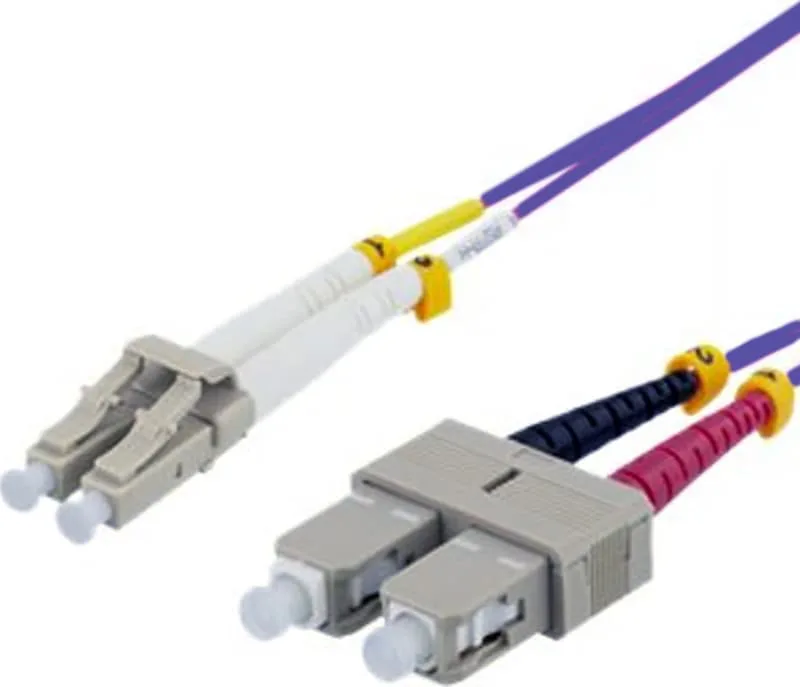 FIBER OM4 LC-SC 50/125 DUPLEX MM 25M UPC