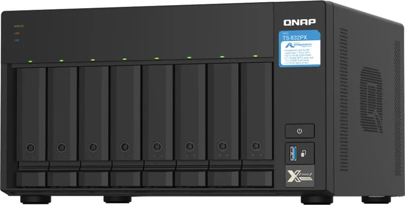 NAS-lagringstorn 8bay/no hdd ts-832px-4g, Qnap