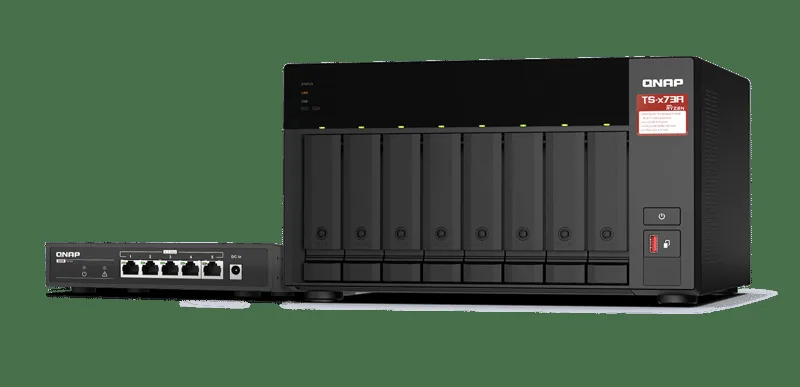 QNAP TS-873A 8-Bay Desktop NAS + 5-Port