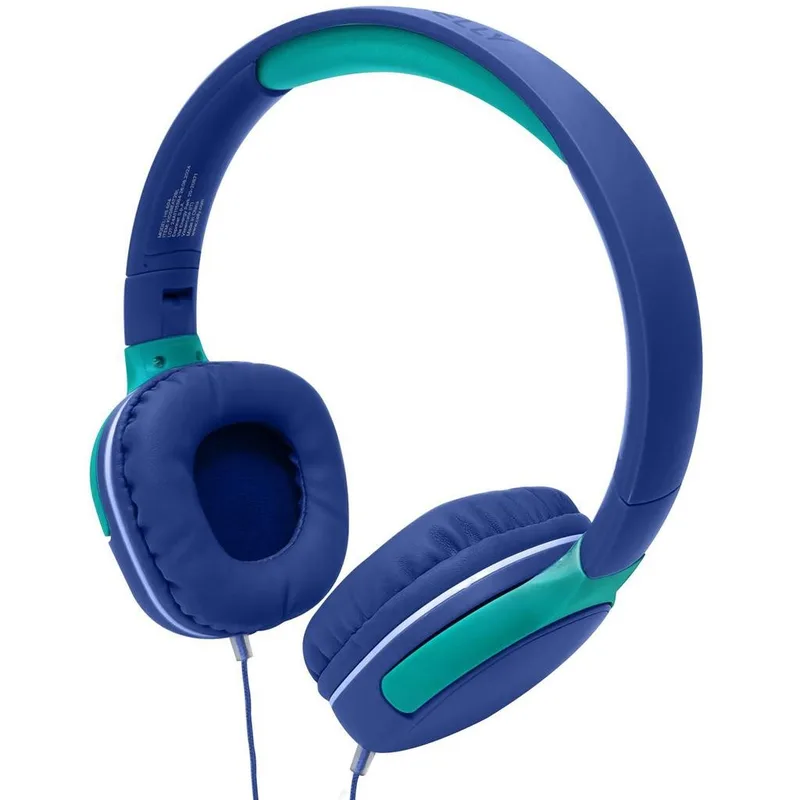 Celly - Hörlurar Barn Volymbegränsning Kabel 3,5 mm KidsBeat Blå - A14039
