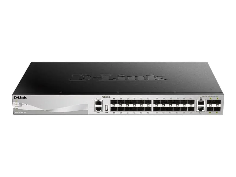DGS-3130-30S/E nätverksswitchar hanterad L3 10G Ethernet (100/1000/10000) Grå