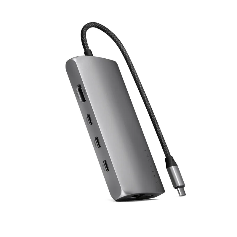 Satechi USB-C 8K Ethernet V2 Multiport USB-hubb