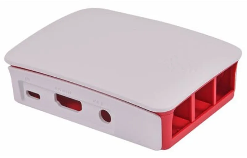 Raspberry Pi 3B-fodral röd och vit