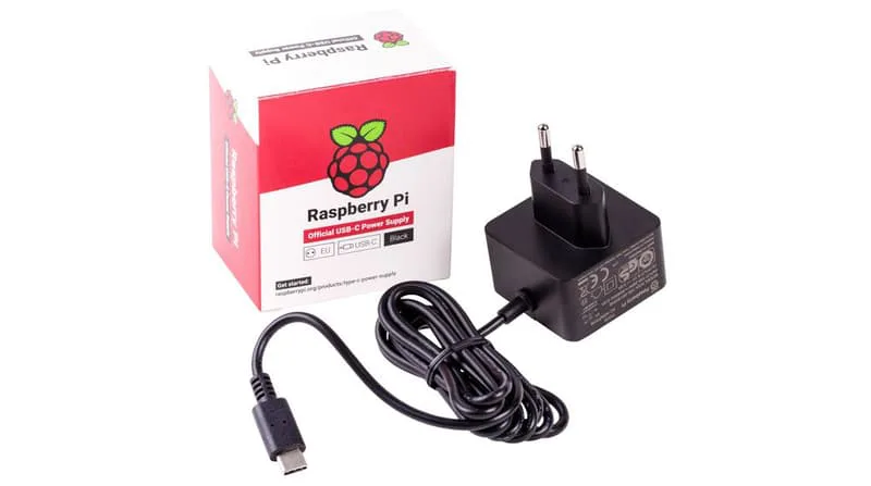 Raspberry Pi Powersupply USB-C 15W Black