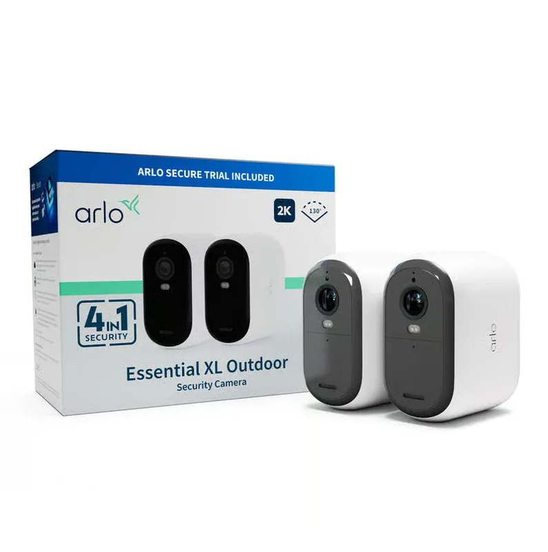 Arlo Essential2 Xl 2K Outdoor Camera 2-Pack