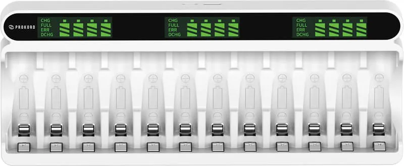 Batteriladdare AA/AAA 12 Pcs