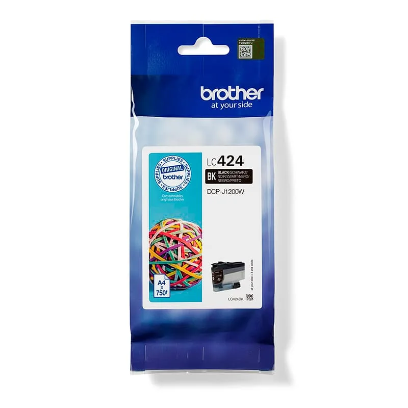 Brother Bläck Svart 750 Sidor LC-424BK