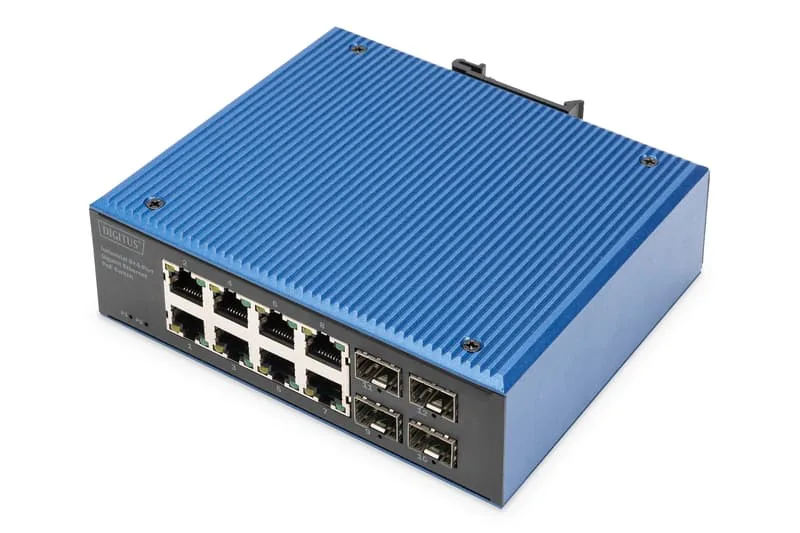 INDUSTRI 8+4-PORTAR E POE SWITCH