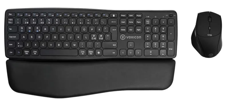 Wireless Ergokeyboard E365 Black Bt+2.4 + M360wl