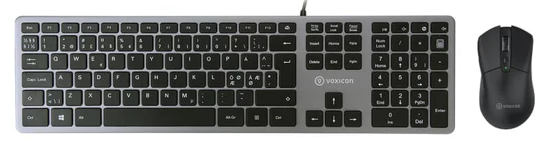 Voxicon Wired Slim Metal Keyboard 280 +