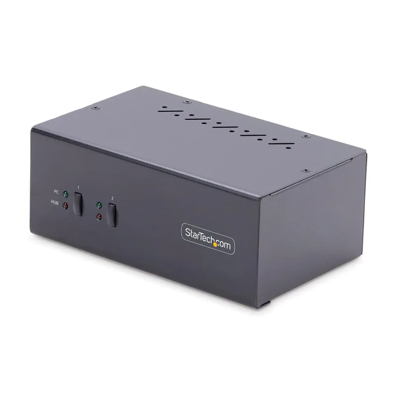 Startech 2-portars Dual-Display Displayport KVM-switch 4K med