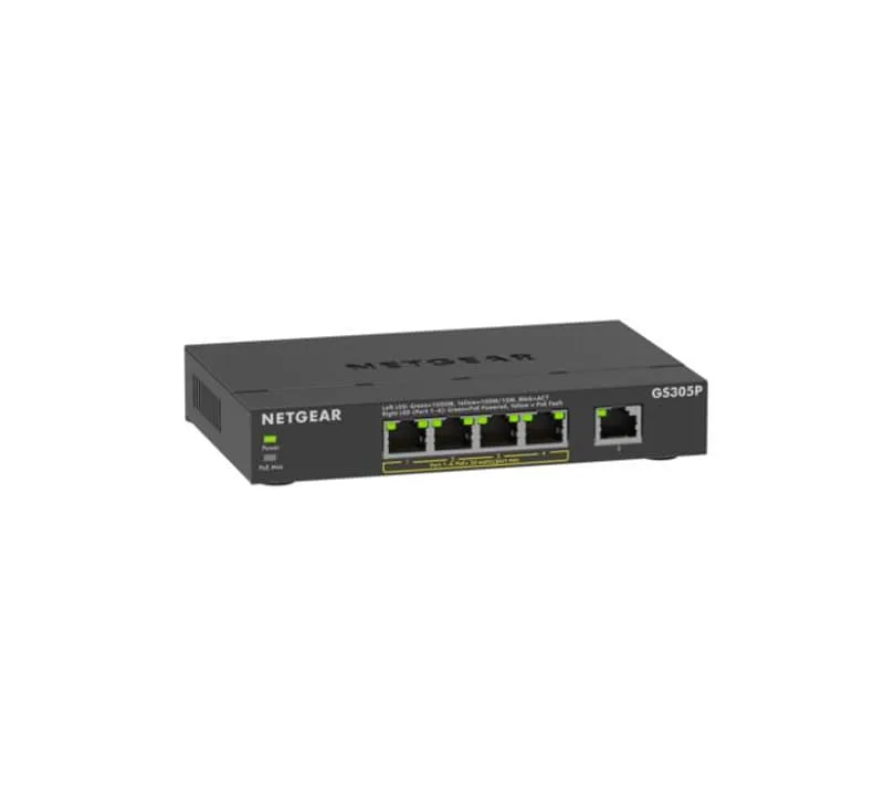 GS305PV3 5-Port Gigabit Ethernet Unmanaged PoE+ 63W
