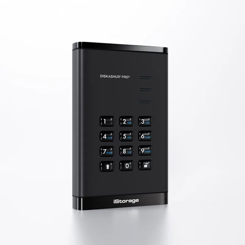 diskAshur PRO3 HDD 256-bit FIPS 140-3 Level 3 1TB