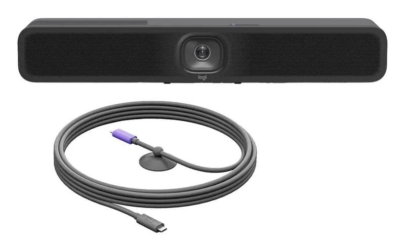 Logitech MeetUp 2 konferenskamera med Logitech Active USB-C-kabel