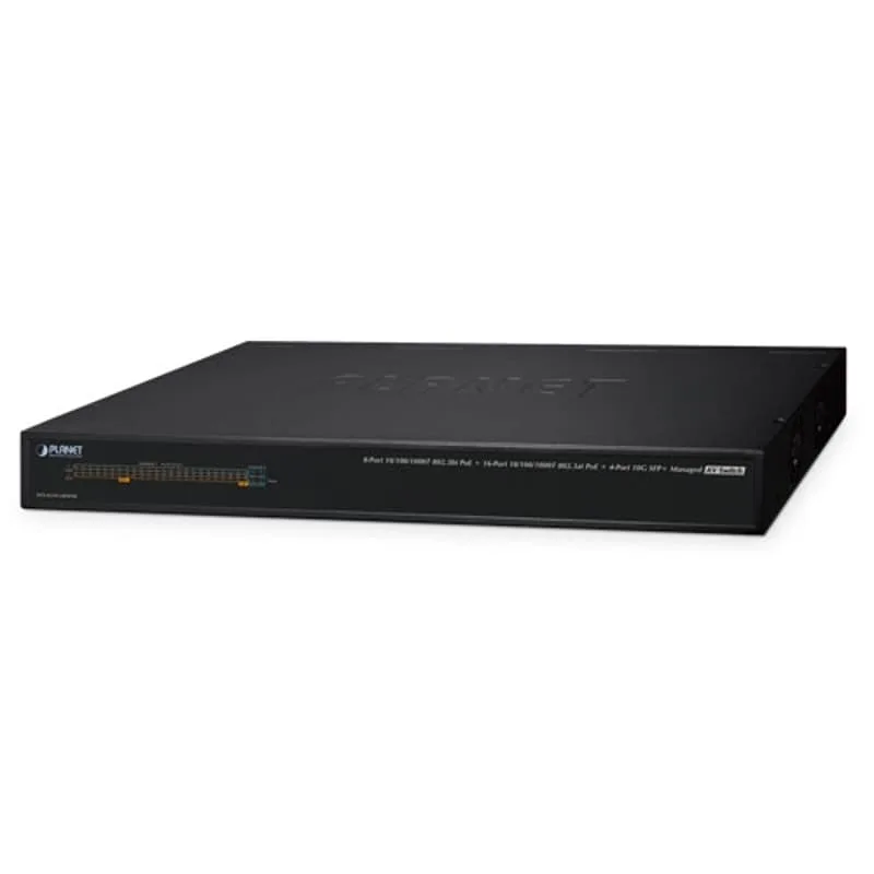 Digitus AVS-4210-24HP4X 24-portars hanterad AV PoE-switch 450W