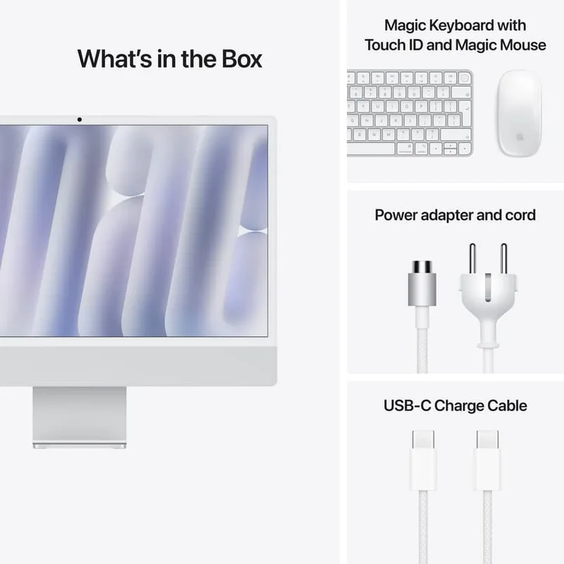 iMac (2024) 24' Nanotexturglas Silver