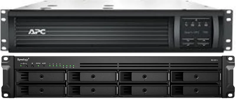 Synology Rackstation RS1221+ 8-bay NAS & APC SMT750RMI2UC Smart-UPS Bundle