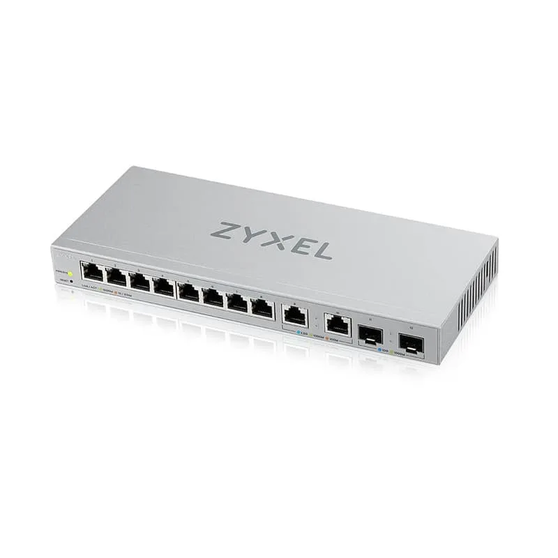XGS1210-12 8x1GbE 2x2.5GbE 2x10GbE SFP+ Managed Switch