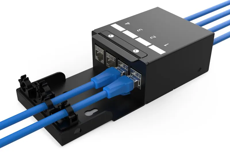 DN-93708-4 Consolidation Point Box 4-Port Keystone