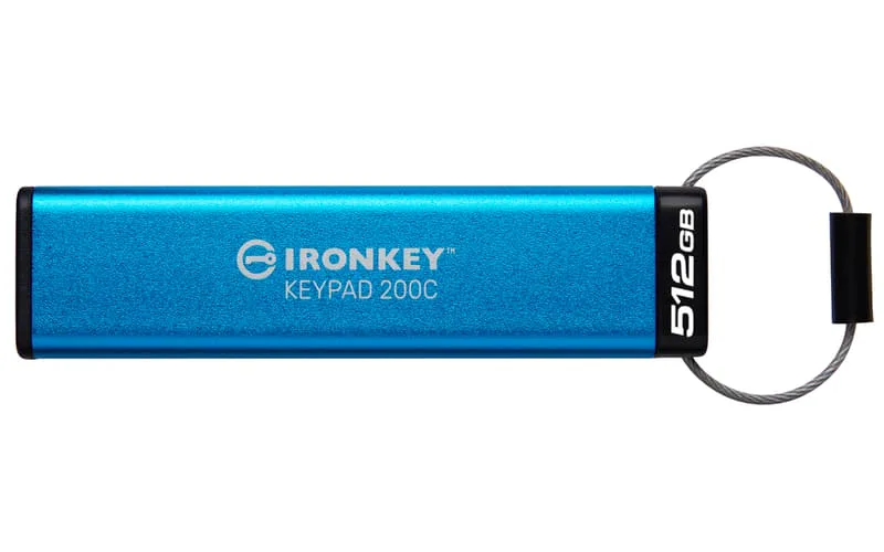 512 GB Kingston Ironkey Keypad 200C, USB-C