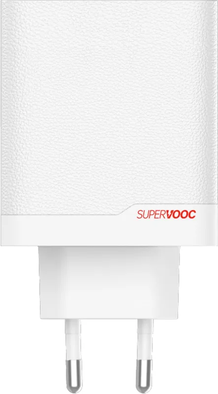 OnePlus SUPERVOOC 120W Dubbelportars Nätadapter -vit laddare