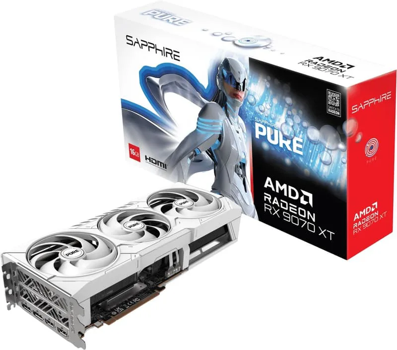 Sapphire Pure AMD Radeon RX 9070 XT Gaming OC 16GB