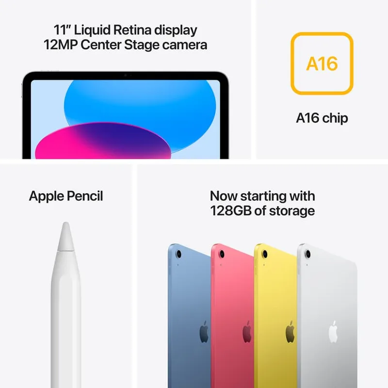 Apple iPad A16 11 tum Wi-Fi + Cellular 256 GB