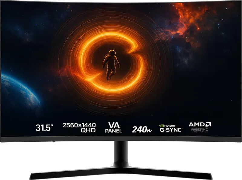 G32QHDC – 31,5" QHD-skärm med 240 Hz & professionell prestanda