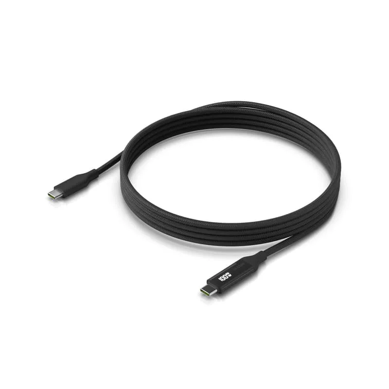 Braided power and data cable