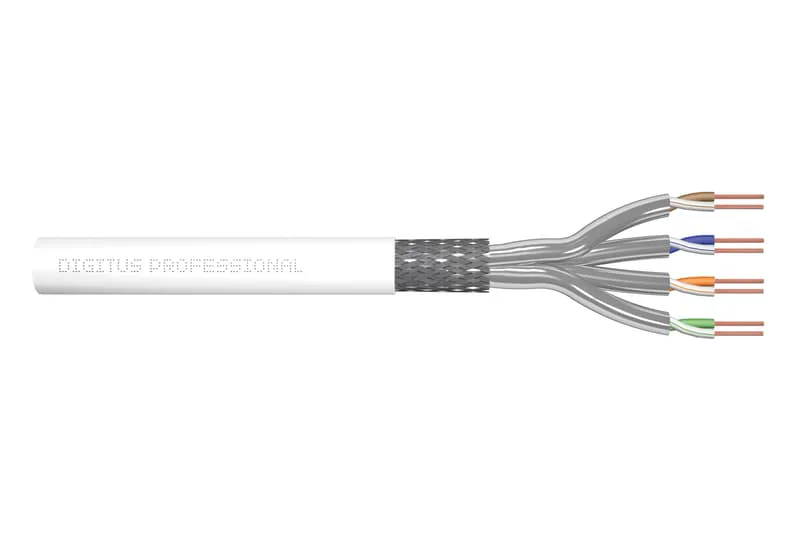 Digitus DK-1743-VH-305-MF-W nätverkskablar Vit 305 m Cat7 S/FTP