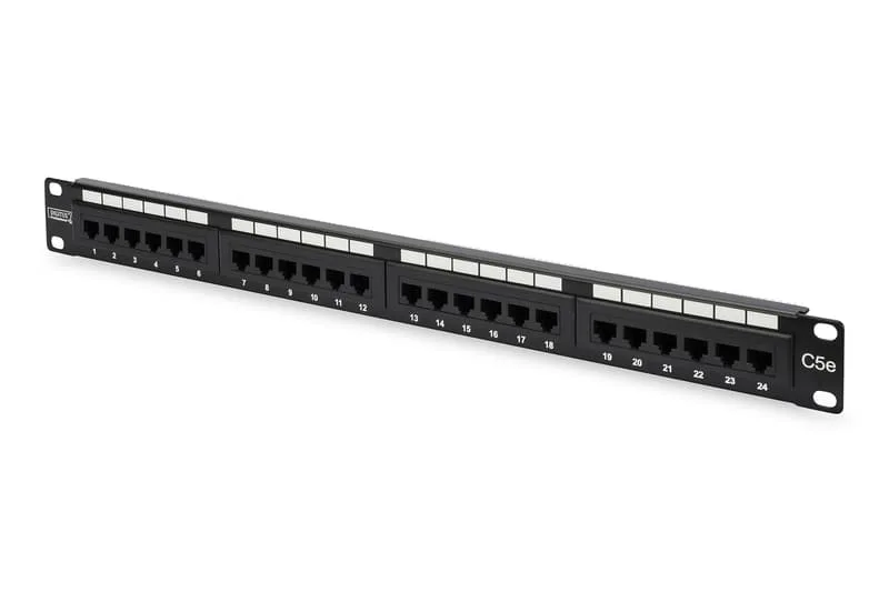 Digitus DN-91524U patchpanel, 24 portar, Cat 5e