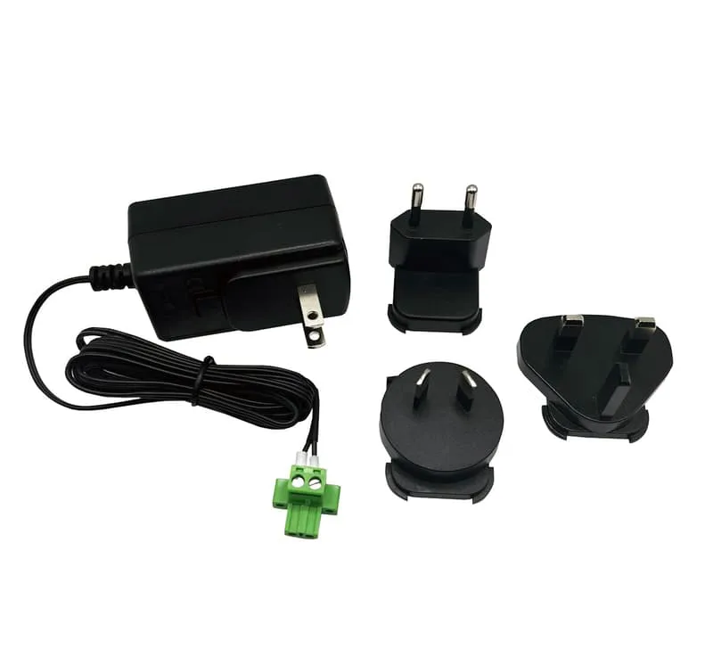 Digi Commercial temperature power supply with plug tips for US
