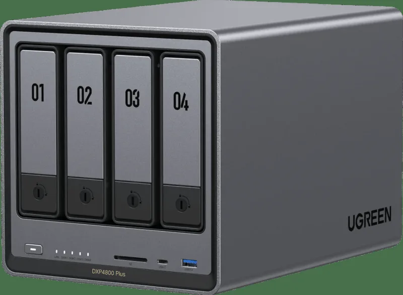Ugreen NASync DXP4800 Plus + Western Digital hårddisk 16 TB