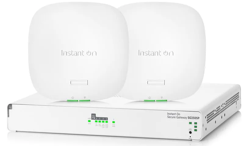 Aruba Instant On SG2505P Secure Gateway + 2 AP22 Indoor