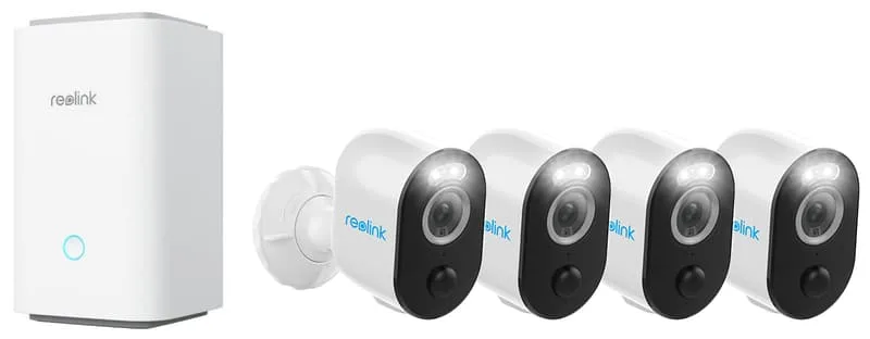 Reolink Argus 3 Pro 2K+ trådlös utomhusövervakningskamera (4-pack)