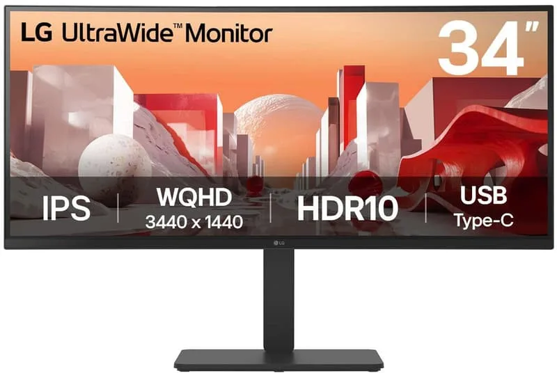 LG UltraWide 34BA75QE-B 34" IPS 3440 x 1440 Quad HD LCD Monitor